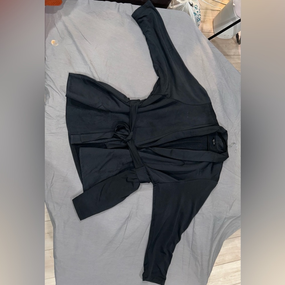 Black Open Front Jacket